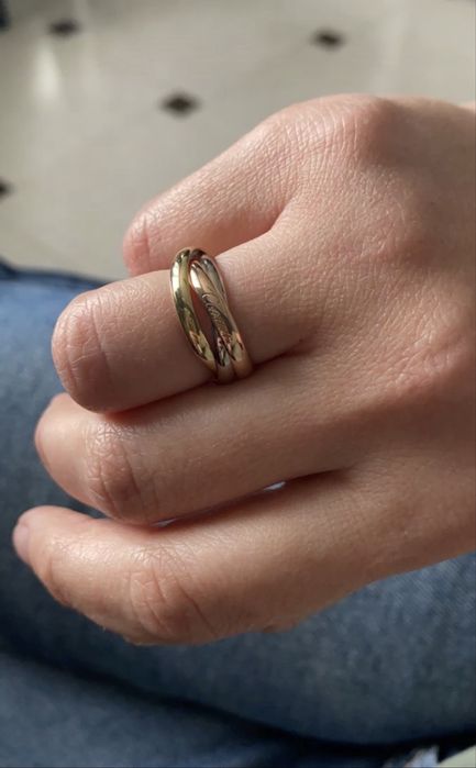 Cartier trinity кольцо новое