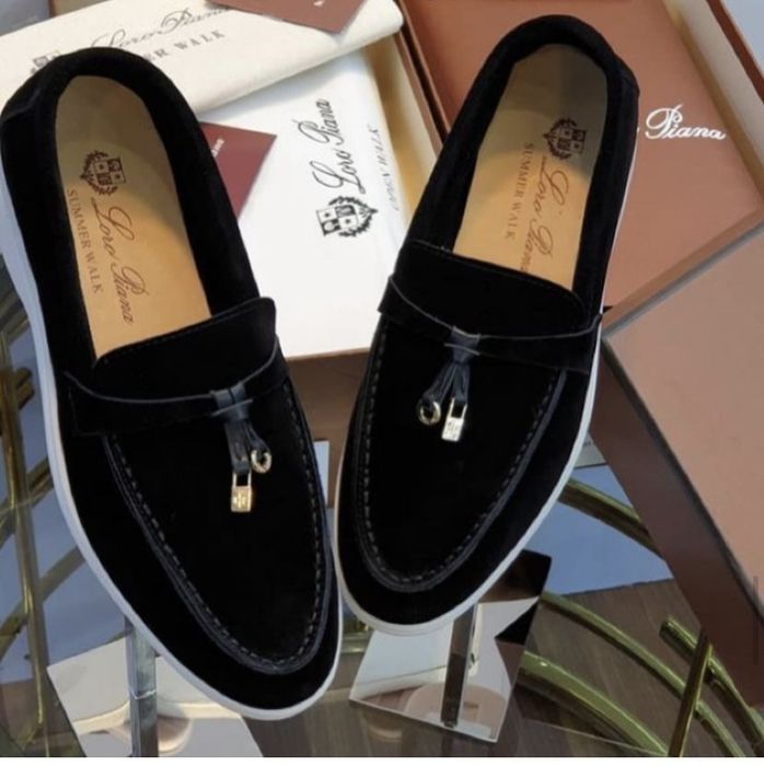 Лоферы 9500 натуральная замша