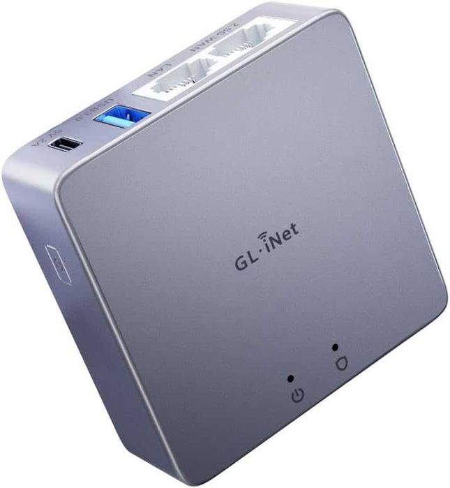 Професионален VPN Рутер GL.iNet Brume 2 MT2500A (Алуминиев, 2.5G)