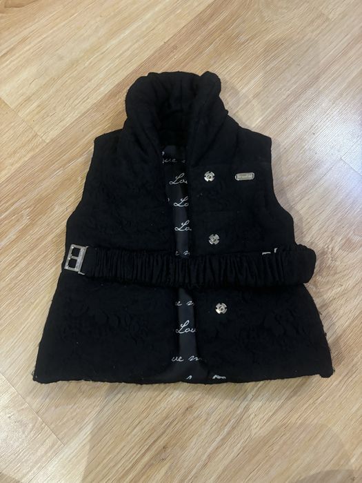 Детско черно елече love made love