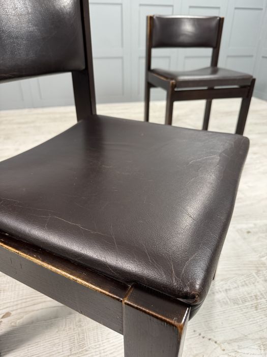Винтидж трапезни столове - кожа Д1097