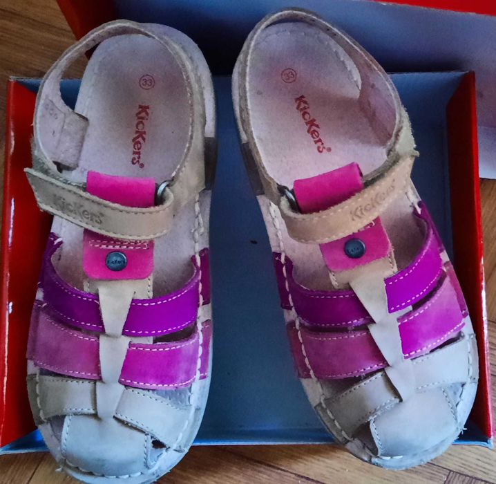 Намалени! Детски сандали Kicker's от естествена кожа