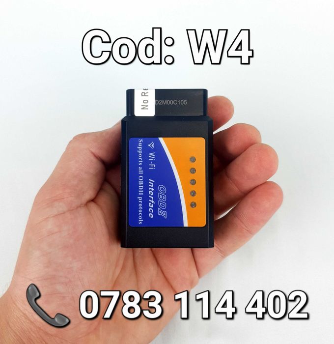 Interfata-Diagnoza Auto-IOS Sau Android-ELM327-Tester Portabil-Wifi-W4