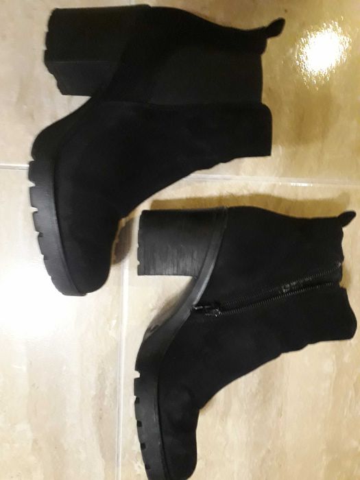 Botine toc gros 37 Deichmann
