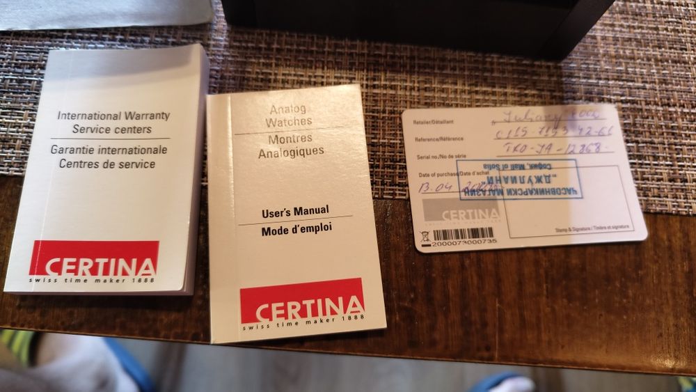 Продавам нов часовник Certina