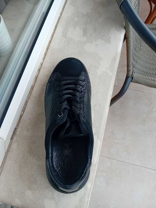 Женски спортно-елегантни маратонки от естествена кожа