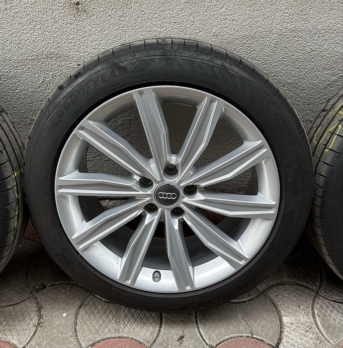 JANTE ORIGINALE AUDI A6 C8 R19 cu anvelope vara GoodYear 245/45 R19