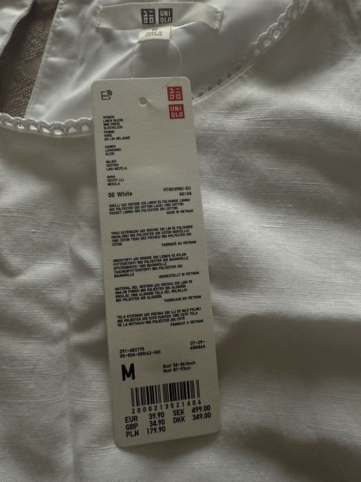 Uniqlo новое платье лен