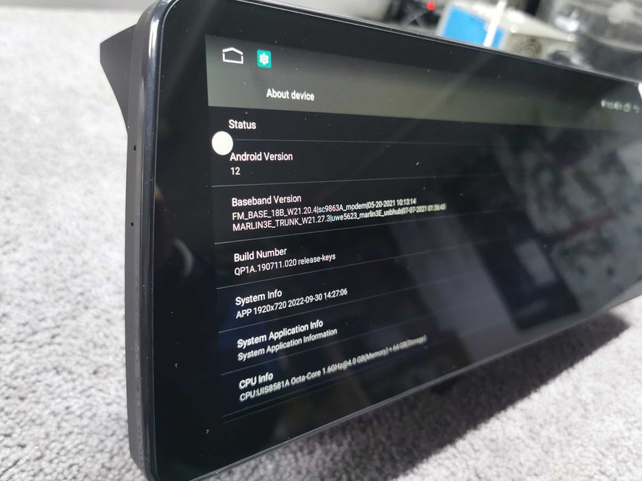 Navigatie Android Mercedes Smart For Two 12.3 inch octacore 4/64GB