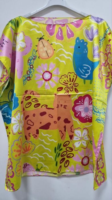 Луксозна плажна туника от 100% коприна – стил и комфорт за летните дни