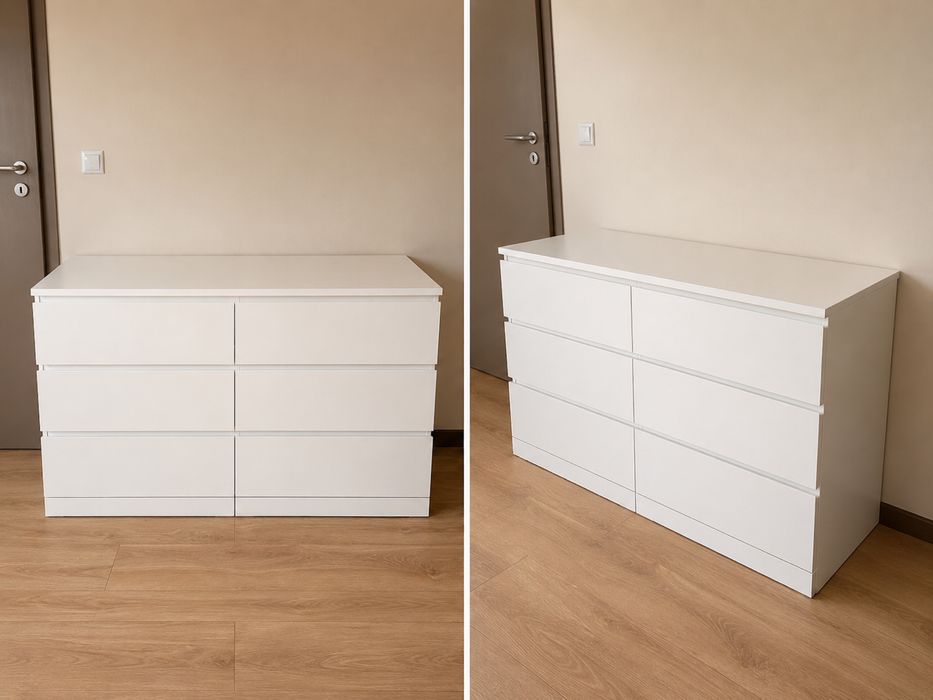 Шкаф с 6 чекмеджета / шкаф malm ikea