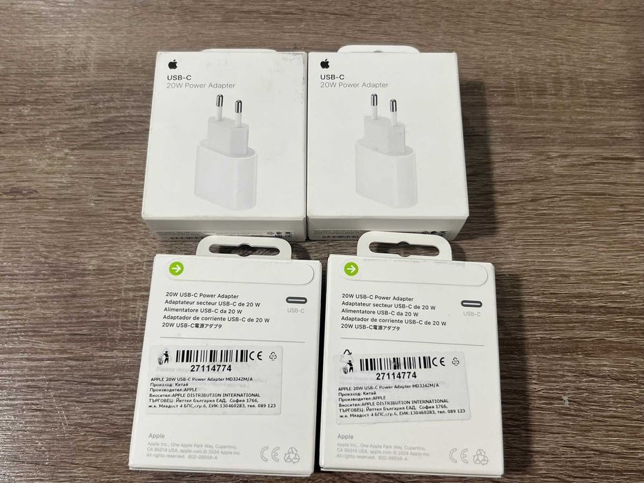 Apple 20W power adapter 4бр.