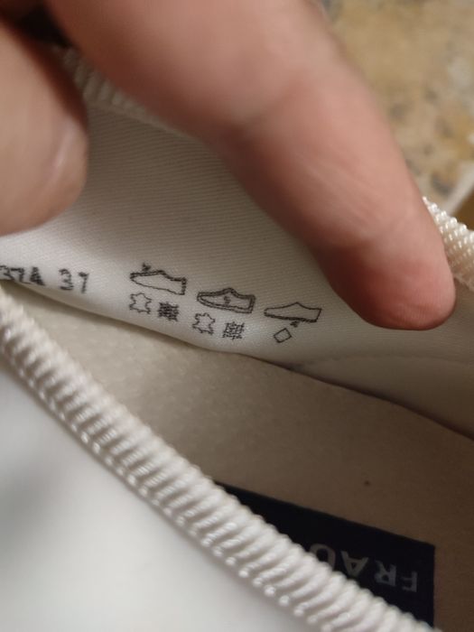 Sneakers dama auriu cu alb Frau