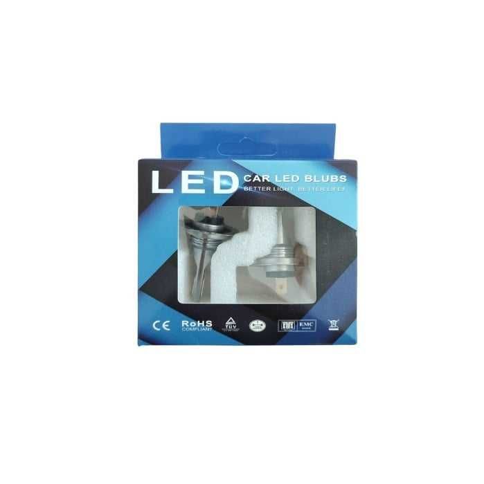 Set 2 becuri auto, model 3030-12SMD soclu H7, putere  60W, 6800 lumeni