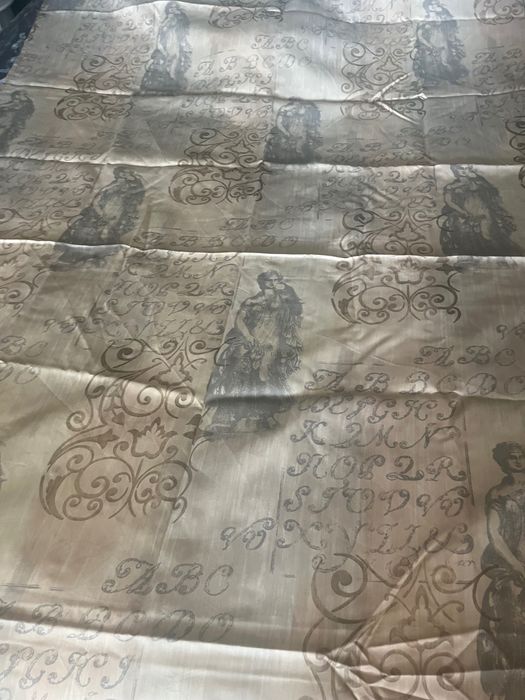Италиански завеси за хол с красиви пискюли. Стил Тоскана.
