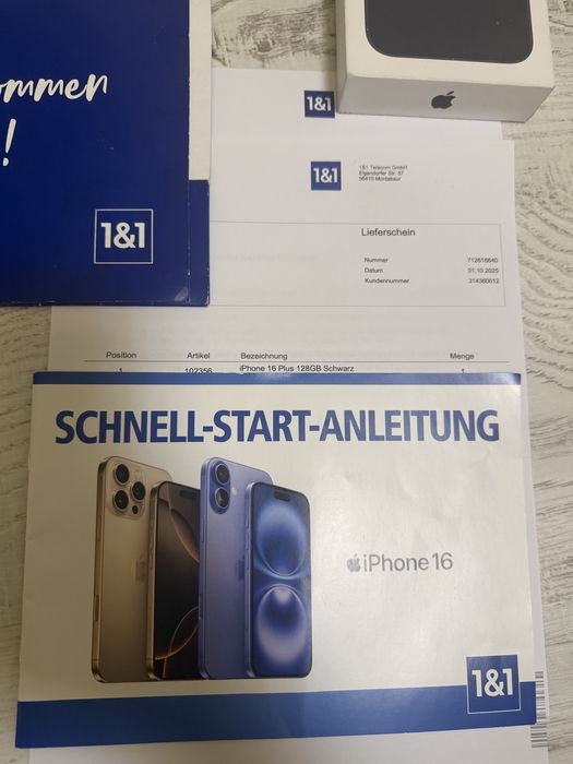 НОВ Iphone 16 Plus 128GB Black ГАРАНЦИЯ