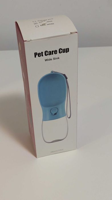 Sticlă portabilă pentru hidratare căței