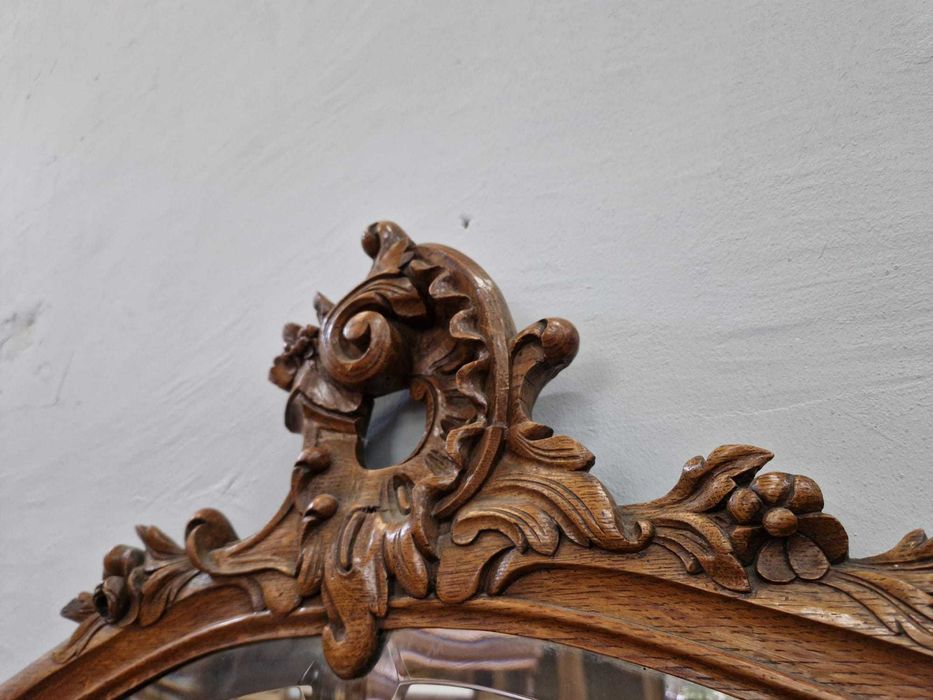 Уникално ръчно резбовано огледало в стил "Рококо"