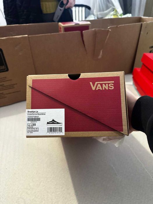 Vans Brooklyn Ls negru/alb, marimea 44 nou, la cutie