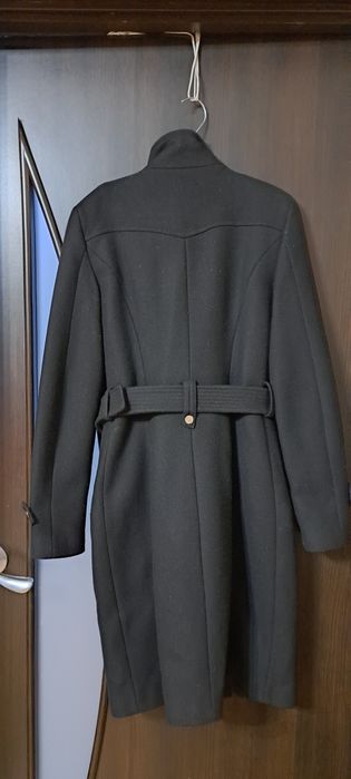 Пальто черное ZARA BASIC размер S