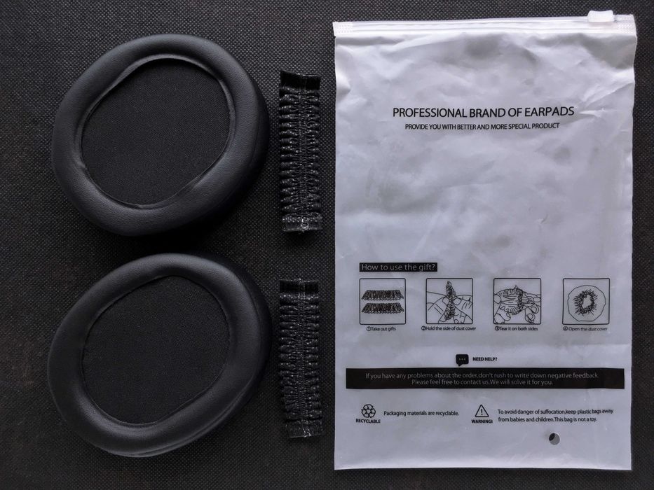 OVAL EAR PADS/EAR CUSHIONS for Over-Ear Headphones/Headsets