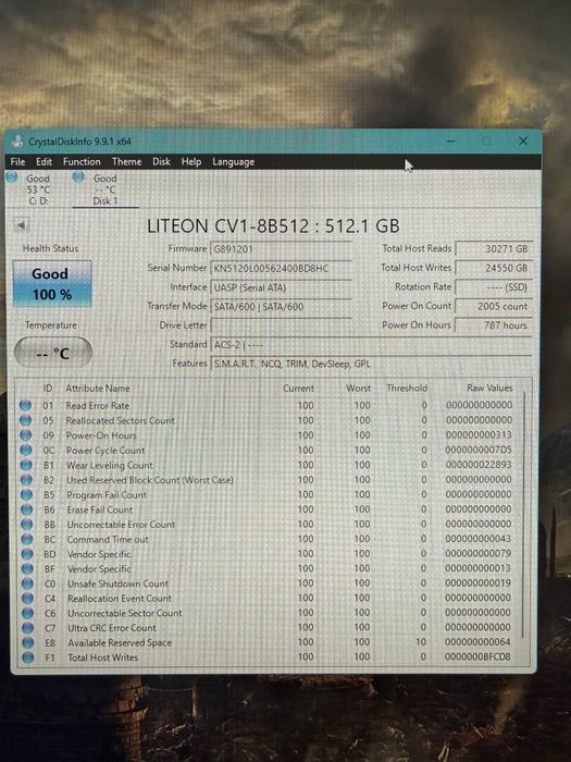 SSD Liteon 512 GB + rack aluminiu
