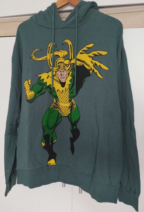 Суитшърт с качулка Marvel - Loki (НОВ) и Флуоресцентен с скелет