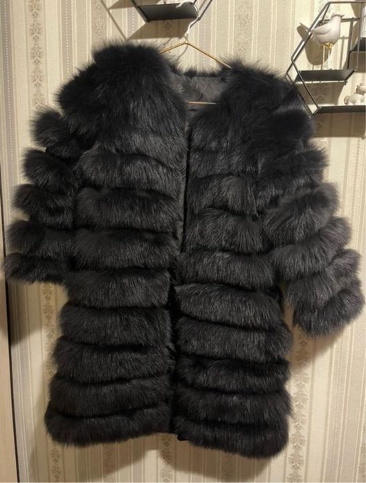 меховая шуба песец, 4в1