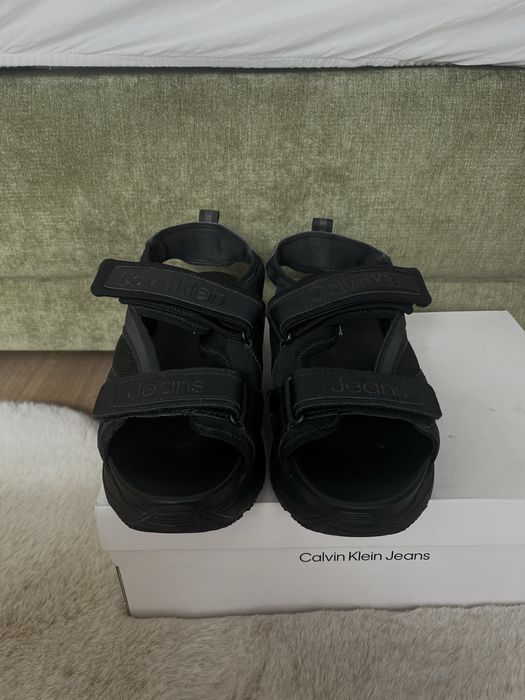 Calvin Klein Jeans chunky sandals in black