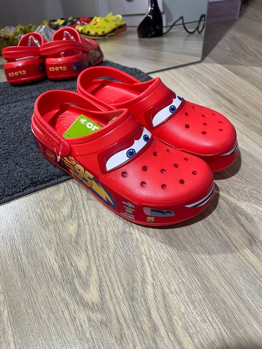 Кроксы маквин, Crocs McQueen,шлепки