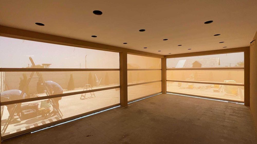 Inchideri terase si foisoare sticla,screen, folie.