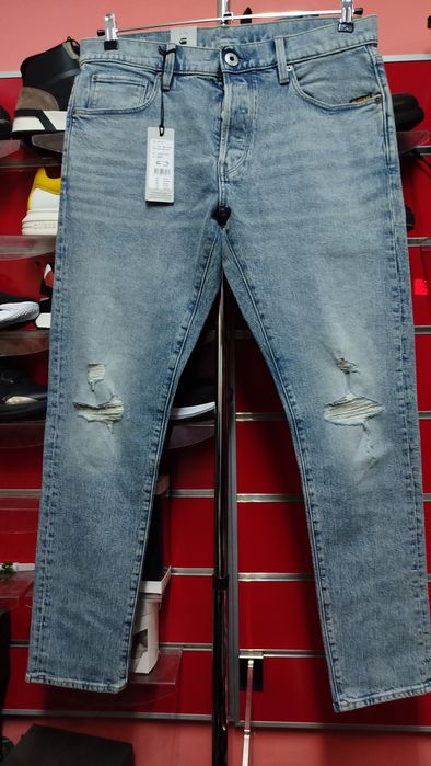 Оригинални дънки G-Star Raw 3301 W33 , W34 , W36 Slim нови мъжки светли