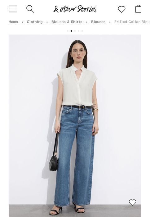 Блуза с рюшами & Other stories размер Л