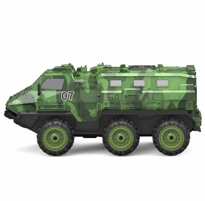 Голям Военен Камион Кола с 3 акумулаторни батерии Off-Road 22км/ч 1:16