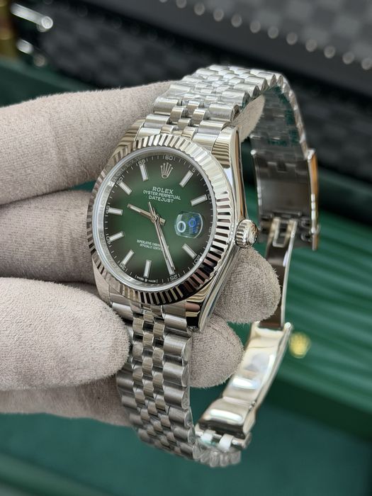 Rolex Date-Just 41mm Ombre Green Dial