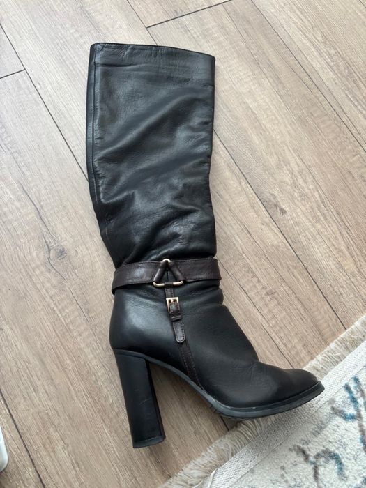 Кожанные сапоги