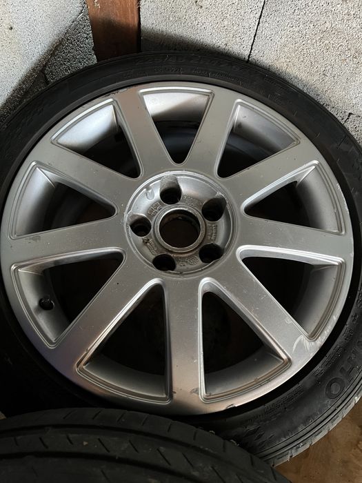 Джанти Ауди 17 5x112 7,5J ET43 с гуми 225 45 17