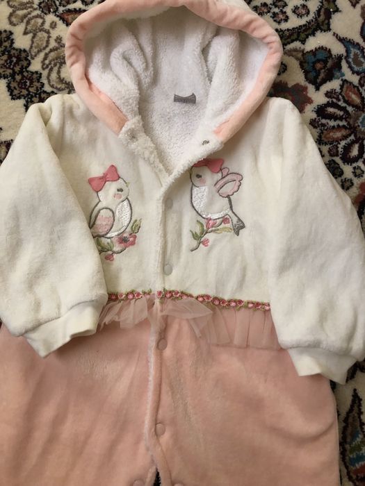 Теплый комплект слип на девочку