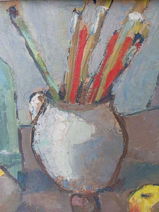 Tablou vechi - natura statica - semnata AC ( Ciucurencu)