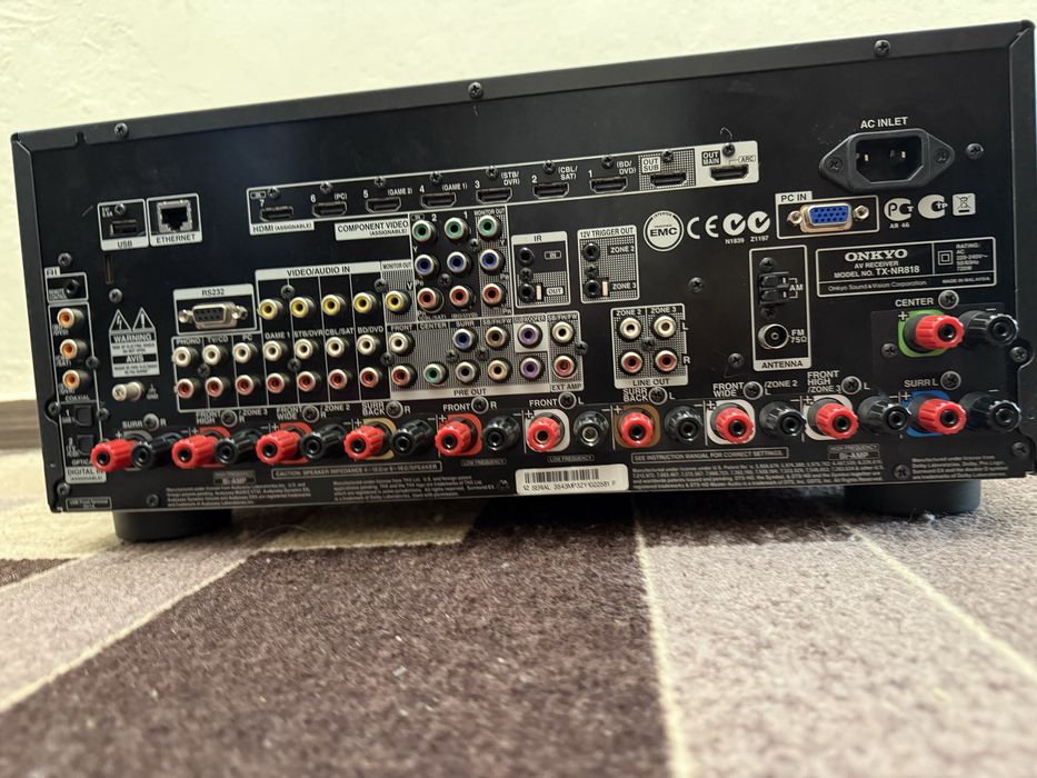 Onkyo TX-NR 818 Качествен и мощен ресивър