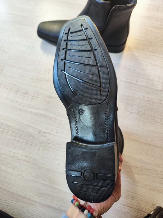 Мъжки кожени боти от естествена кожа 47 номер