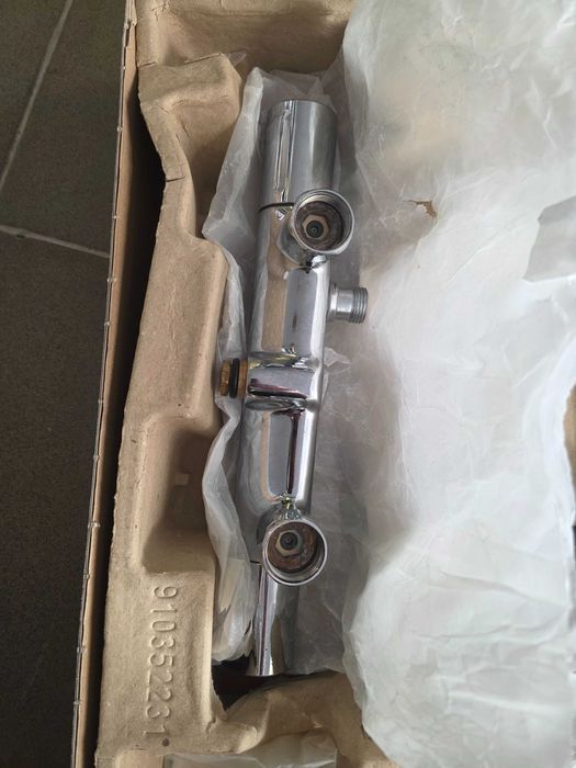 Grohe Vitalio Start System 250, Coloană de duș cu baterie termostatică, Duș Vitalio Start 110 2 jeturi, Flexibil 1,75 m, Crom 26677001