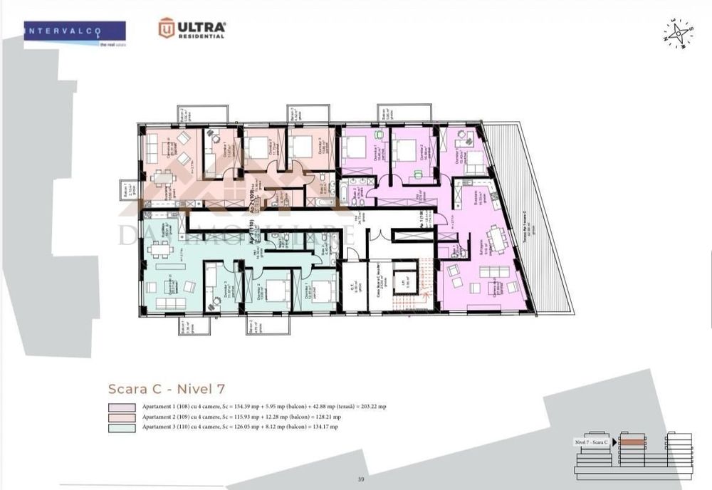 Apartamente premium in Unirii Tower, cu 2,3 si 4 camere