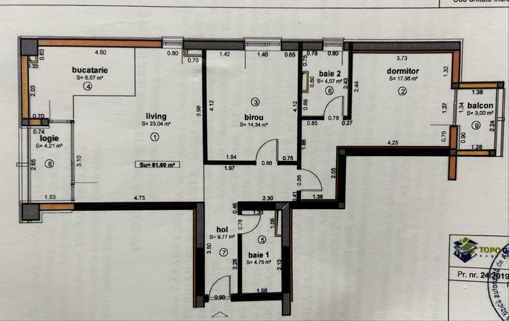 Apartament 3 camere, 82 mp, bloc 2018, Timisoara, zona Aradului OMV