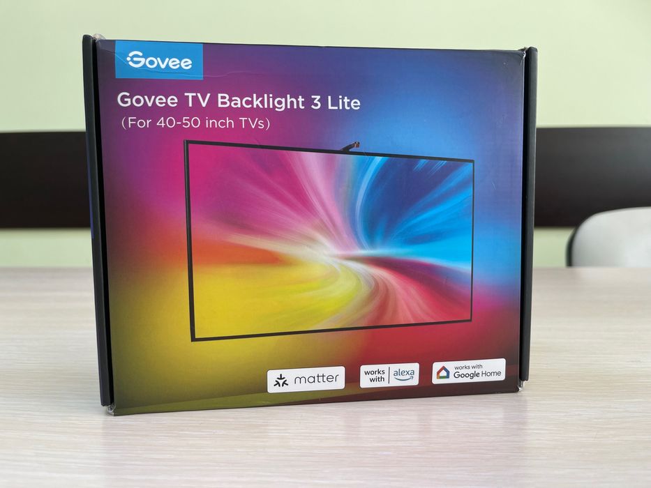 Govee TV Backlight 3 Lite –LED подсветка за TV 40–50″ с камера, RGBICW