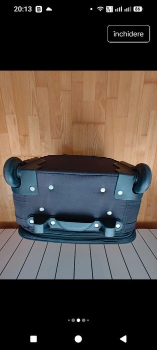 Troler de cabina cu doua roti- Passenger- Eva Trolley Schwarz/Grau