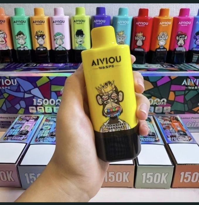 Pachet 2 Vape 150.000 Puffs 6 Arome Reincarcabil Display