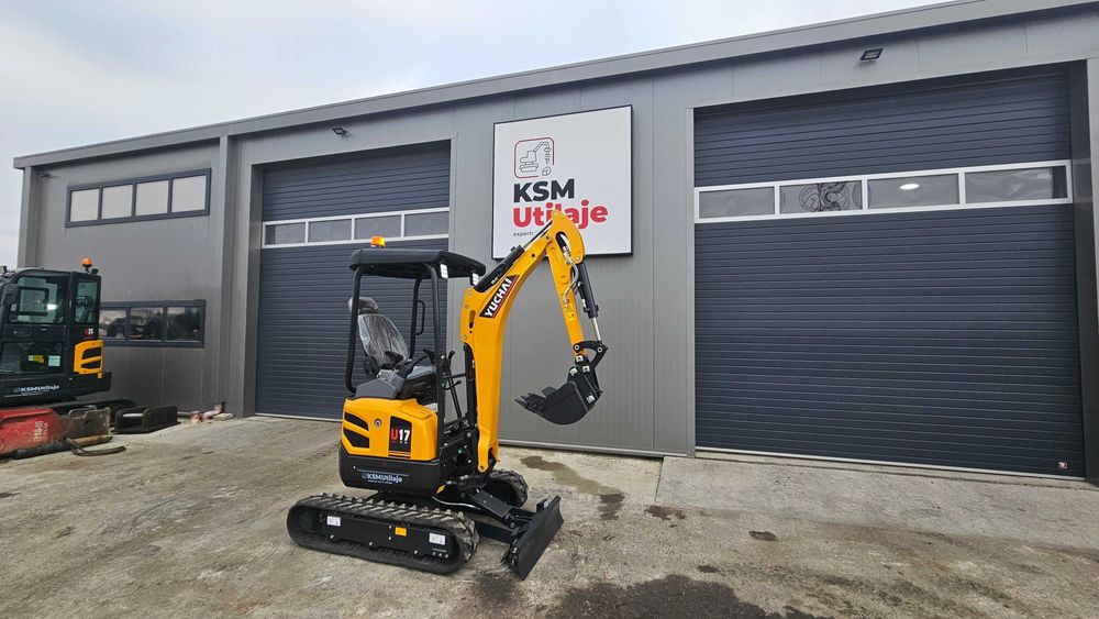 LICHIDARE STOC: Mini Excavator 1.8t Yuchai U17 + Pachet complet inclus | 3 Cupe • 5 Ani Garanție