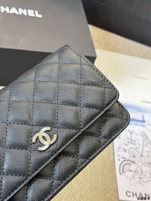 Geanta Chanel waller on chain timeless clasique piele vitel