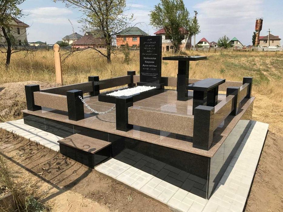 Облицовка могилы плиткой
